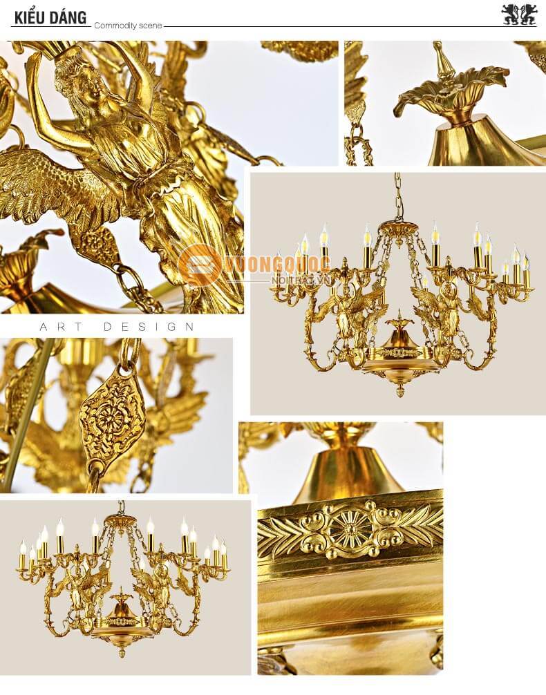 Đèn chùm trang trí những thiên thần abr194-4